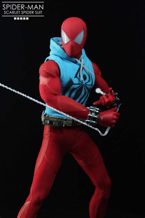 Hot Toys Marvels Spider Man VGM Spider Man Scarlet Spider Suit Th Scale Collectible