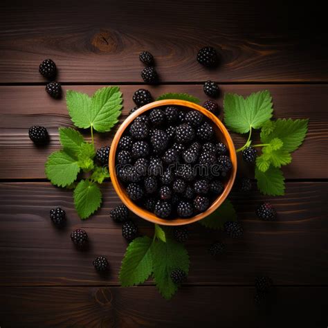 Blackberry Banner Bowl Full Of Blackberries Close Up Food Photography