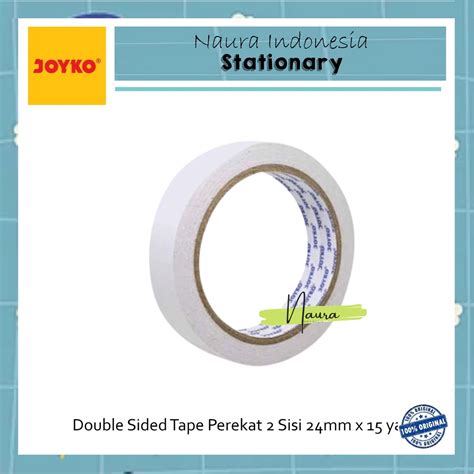 Jual Double Sided Tape Perekat Sisi Joyko Mm X Yard Double