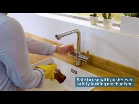 InSinkErator 3 In 1 Kitchen Tap Tank Boiling Hot Cold Modern Chrome