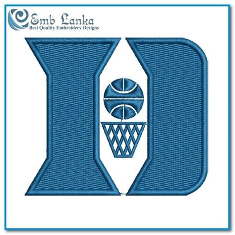 Duke Blue Devils Men's Basketball Teams Logo Embroidery Design ...