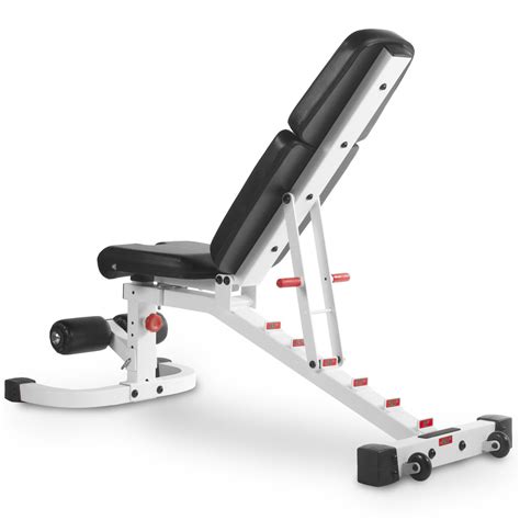 Xmark Fitness Flat Incline Decline Weight Bench Xm White