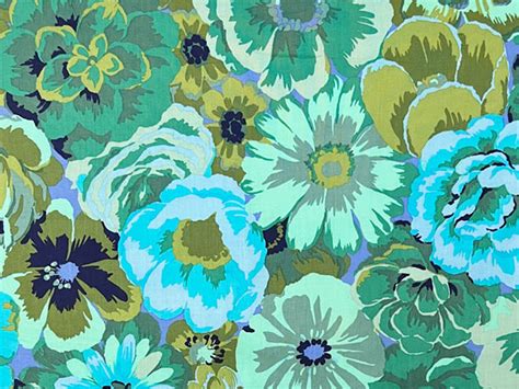 Floral Quilting Cotton Green - fabric fabric