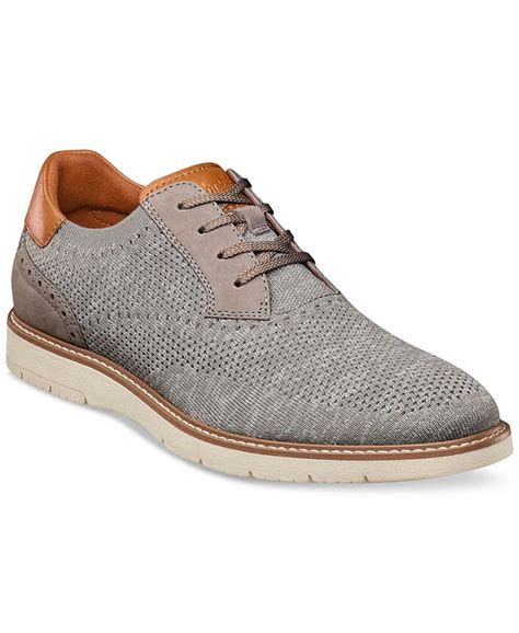 Florsheim Mens Vibe Lace Up Knit Wingtip Oxford Shoes Macys