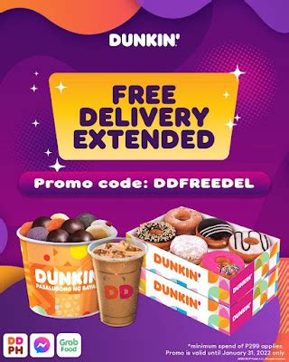 Manila Shopper Dunkin FREE Delivery Promo DunkinPH FreeDelivery