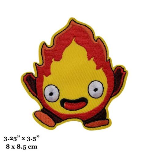 Howl S Moving Castle Series Calcifer Fire Demon Embroidered Iron On