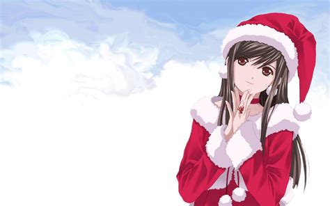 Cute Anime Girl Christmas Wallpapers Hd Free Download