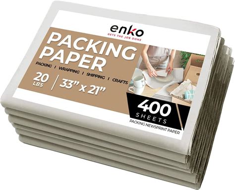 Enko Newsprint Packing Paper Sheets For Moving Boxes