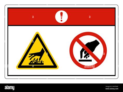 Danger Hot Surface Do Not Touch Symbol Sign On White Background Stock Vector Image Art Alamy