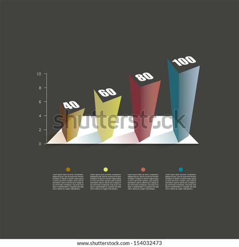 sample chart infographics stock vector royalty