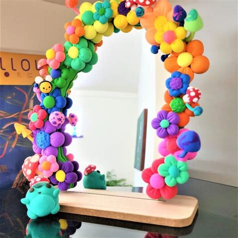 Ultra Light Foam Clay Mirror Craft Kit Online Class And Kit Ts