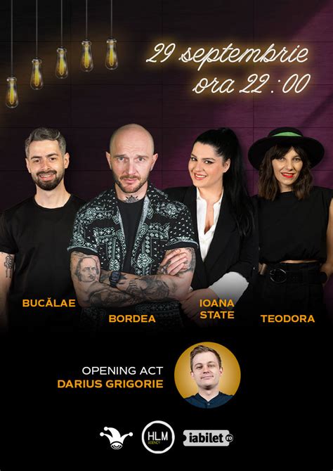 Bilete The Fool Stand up comedy cu Bordea Radu Bucălae Ioana State