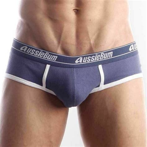 Мужские трусы брифы темно синие Aussiebum Blue Brief купить по выгодной цене Merinowoolru