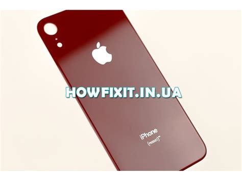 Заднее стекло корпуса iPhone XR Red