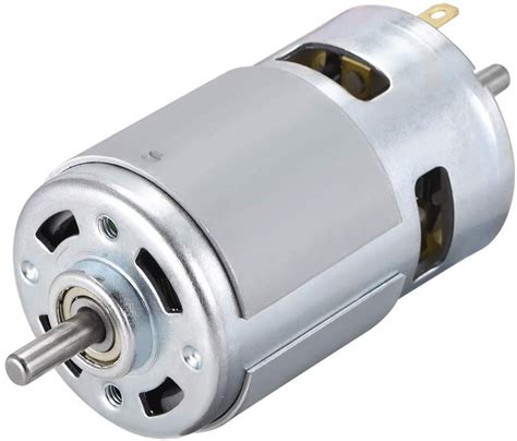 Sourcing Map DC Motor 24V 9000RPM Electric Motor Double Shaft For RC