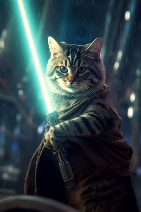 Nebula The Star Wars Cat Jedi Art Cat Artwork Cats Illustration