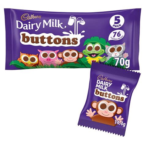 Cadbury Dairy Milk Buttons Treatsize Chocolate Bags G Multipacks