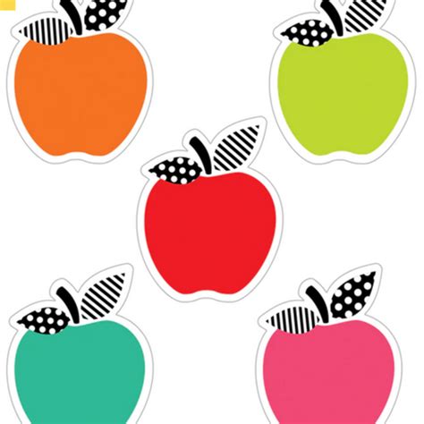 Black White And Stylish Brights Apple Border Inspiring Young Minds To