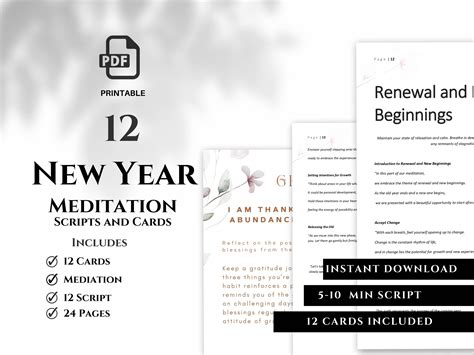 New Year Guided Meditation Scripts Graphic by Healers Hub co · Creative ...