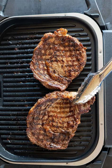 Ninja Grilled Ribeye Steak - Girls Can Grill