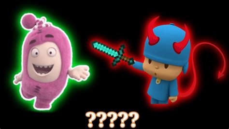 Pocoyo Go Away And Oddbods Kissing Sound Variations In Seconds