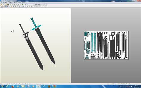 Printable Sword Papercraft - Printable Papercrafts - Printable Papercrafts