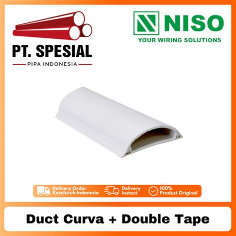 Jual Kabel Duct Niso Double Tape Niso Ducting Lantai Oval Niso 1M