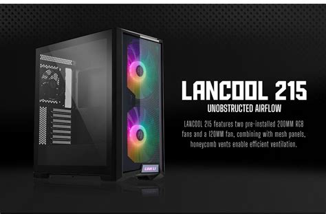 Lian Li Lancool X Black Steel Tempered Glass Atx Mid Tower