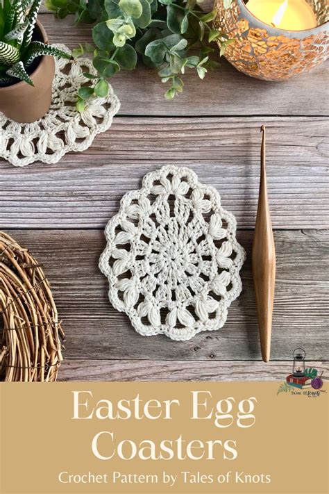 Easter Egg Coasters Pattern By Michelle Muskett Crochet Coasters