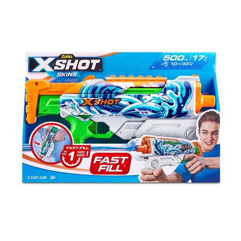 X Shot Water Fast Fill Skins Hyperload Water Blaster By ZURU Walmart