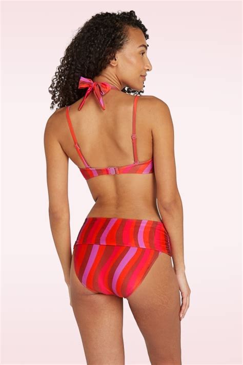 Tc Beach Bas De Bikini Flipover Shiny Waves En Multicolore Acheter Chez Topvintage