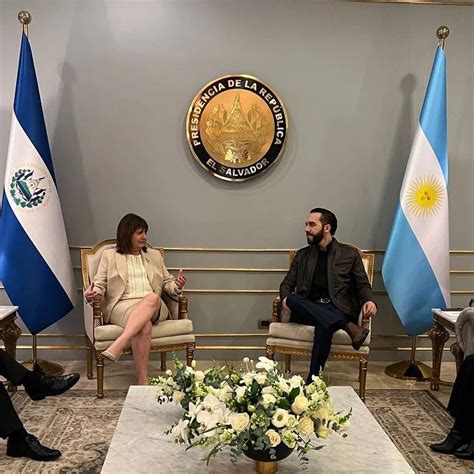 Patricia Bullrich Se Reunió Con Nayib Bukele En El El Salvador Y Lanzó