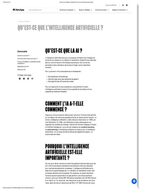 Qu Est Ce Que L Intelligence Artificiel Pdf