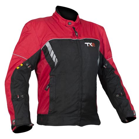 Chamarras Tech X Chamarra Para Motociclista Techx Novus Negra Rojo