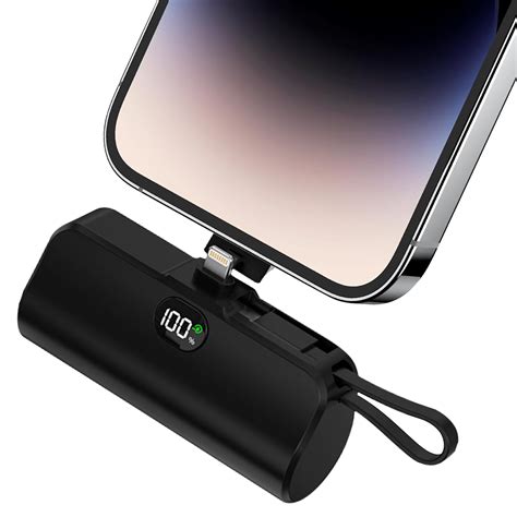 SOLPOWBEN 6000mAh Mini Portable Charger Power Bank for iPhone android