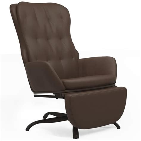 Omabeta Fauteuils Chaise De Relaxation Avec Repose Pied Marron