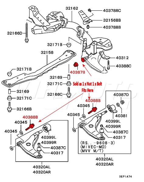 Viamoto Car Parts Mitsubishi Colt