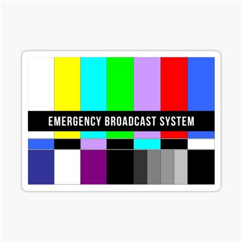 "Emergency Broadcast System - No Signal" Sticker for Sale by drakouv ...