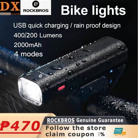 Fast Delivery CODROCKBROS Bicycle Light Front Lamp USB Rechargeable