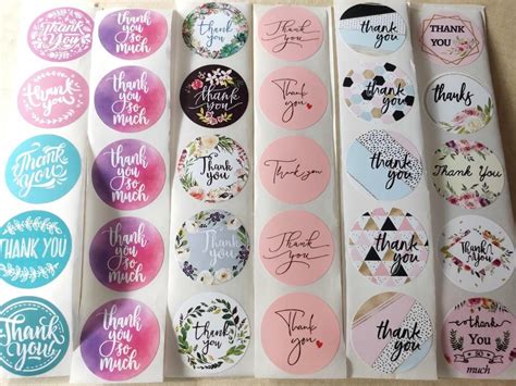 Thank You Sticker Labels Able To Mix Hobbies Toys Stationery