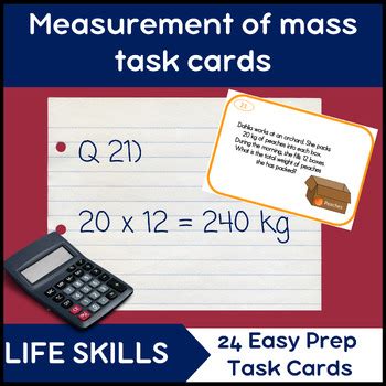 Metric Measurement Task Cards For Life Skills By Anne Vize Writing