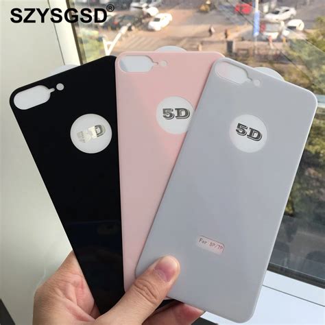 Buy Szysgsd 5d Back Film Tempered Glass For Iphone 8 8 Plus 7 Plus 5d Back