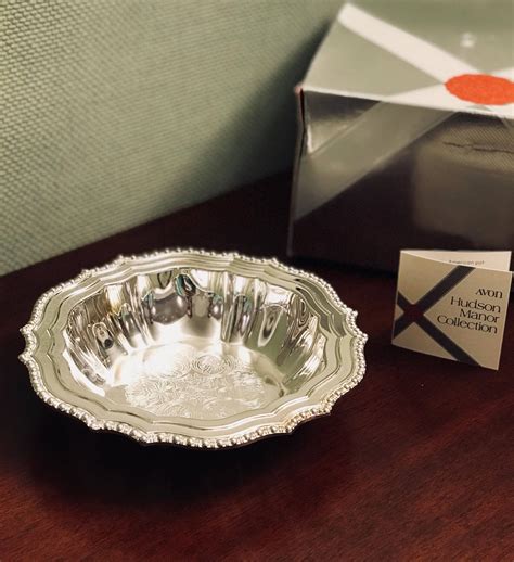 Vintage Silverplate Candy Dish Fluted Silver Bowl Trinket Dish