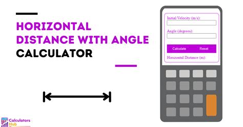 Horizontal Distance Calculator With Angle Online