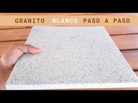 Como Pintar IMITACIÓN GRANITO BLANCO en MDF de una manera muy fácil