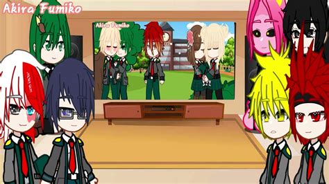 Class 1a React To Isn T She Lesbian Meme Trend BakuDeku TogaRaka YouTube