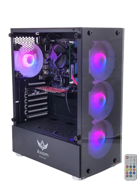 Axiom Gaming Pc Desktop Computer Mid Tower Intel I Gb Memory