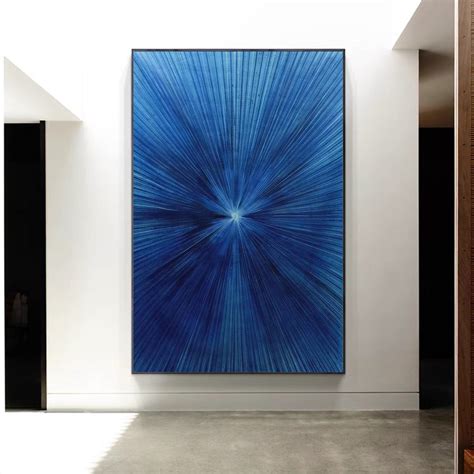 Light Blue Abstract Painting Acrylic Painting Large Abstract - Etsy