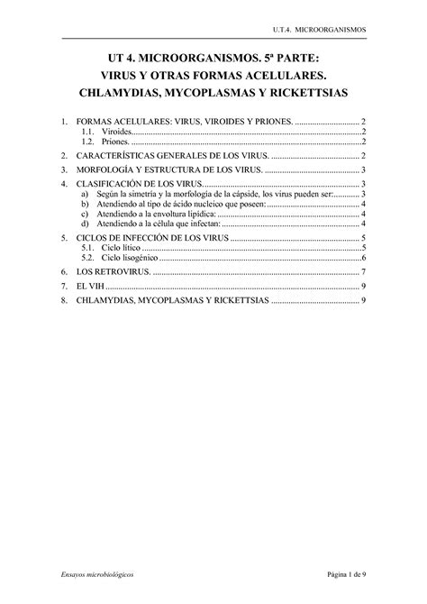 Solution Em Ut Microorganismos Parte Virus Y Otras Formas