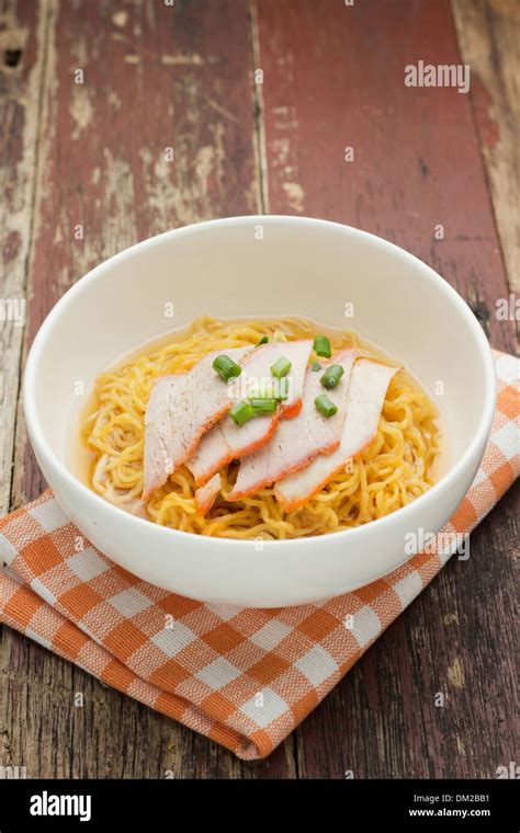 Pork Noodle Soup Recipe Stock Photo - Alamy